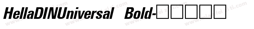 HellaDINUniversal Bold字体转换